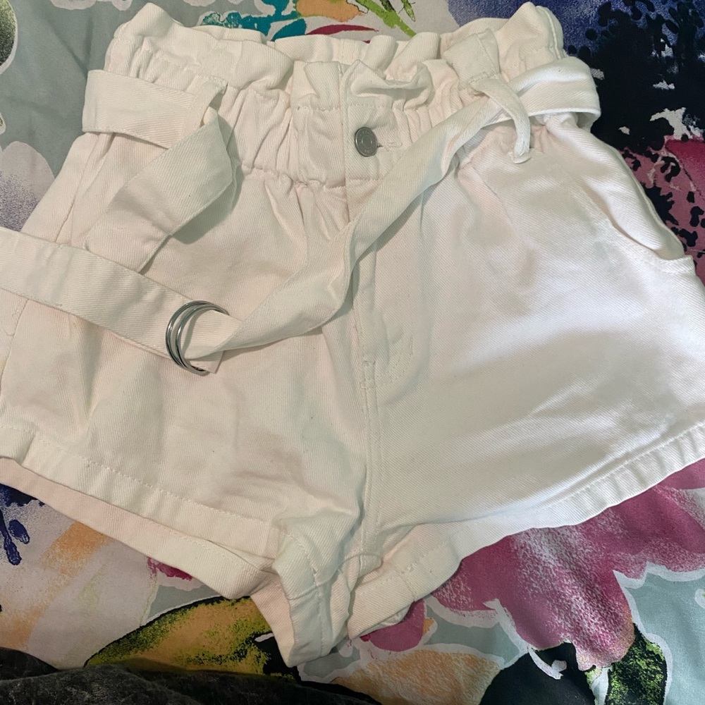 Pacsun white paper bag mom shorts